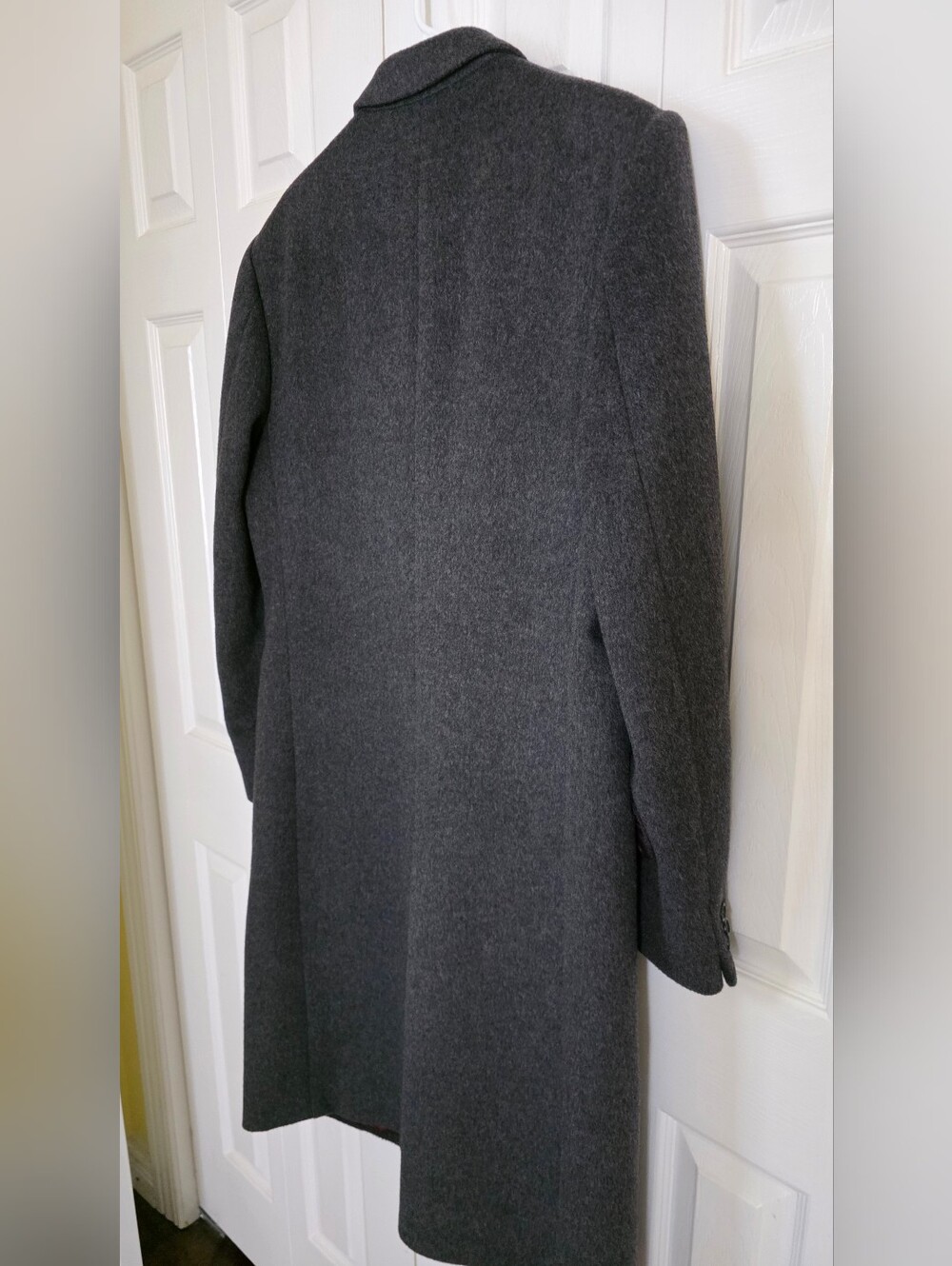 Men's Charcoal Wool Pea Coat - Unbranded - Picture 5 of 10